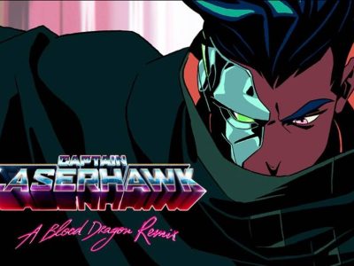 Capitão Laserhawk: um remix de dragão de sangue